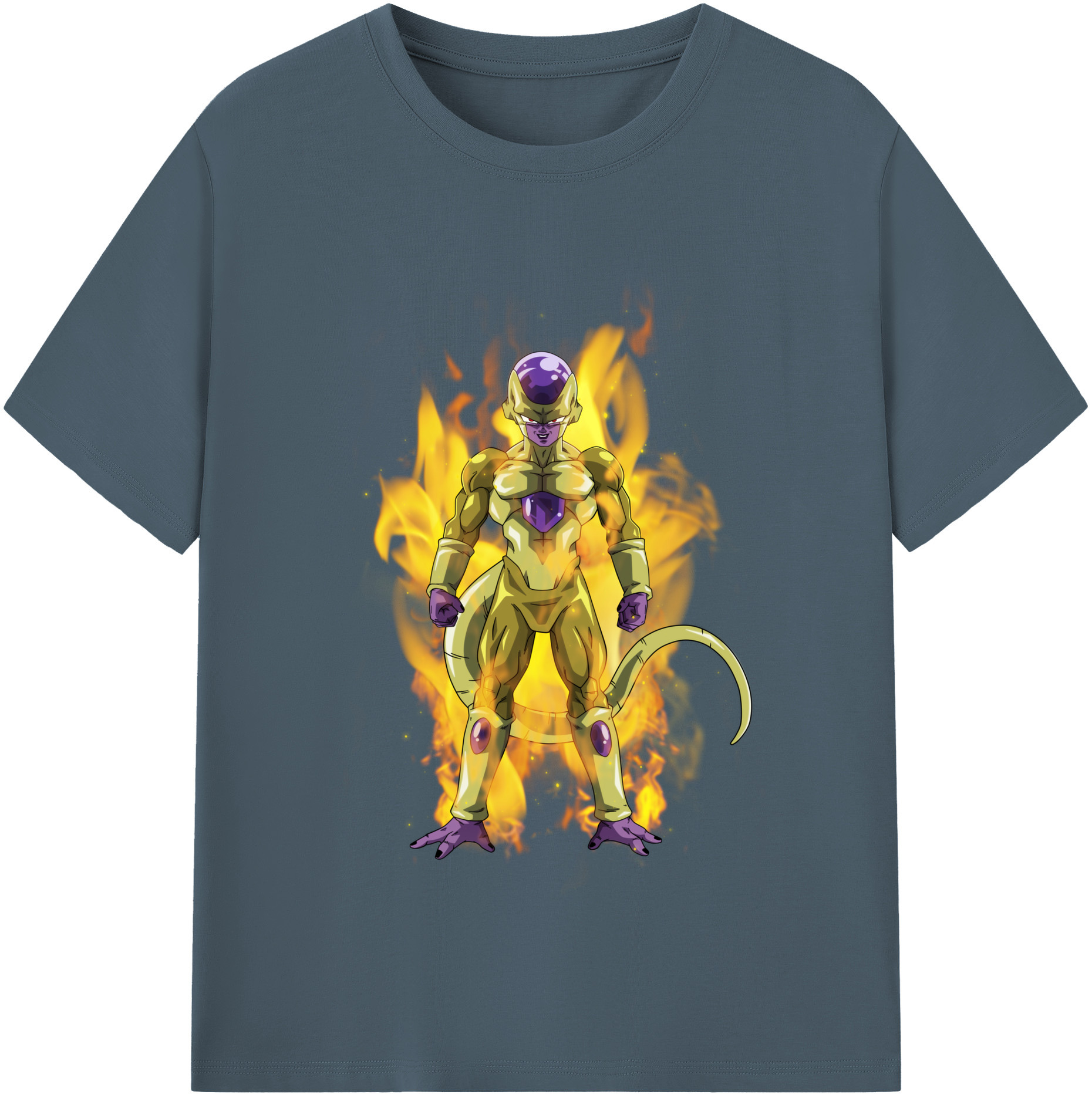 （画像用） ドラゴンボール フリーザ DRAGON BALL Frieza 綿100％半袖Tシャツ（フロントプリント）